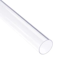 Clear Rigid PVC Pipe 29/32"ID x 1"(25mm) x 1.3ft 0.04" Wall Round Tube Tubing