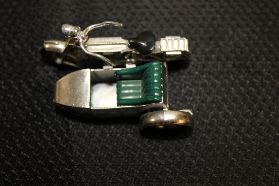 Matchbox motorcycle with sidecar green seat 1914 Lesney Sunbeam - Image 2 of 4