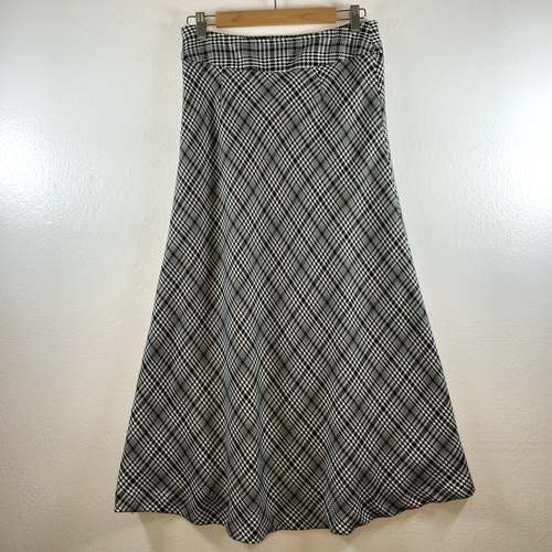 Maxi falda a cuadros escoceses tartán para mujer talla 8 Academia Preppy dinero antiguo herencia ecuestre - Imagen 5 de 11