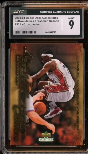 2003-04 Upper Deck Collectibles Freshman Ssn #51 Lebron James RC Rookie CGC 9