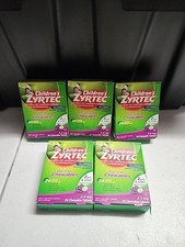  5 Of Children's Zyrtec Dye-Free Chewables - Grape - 24 Chew Tablets Each