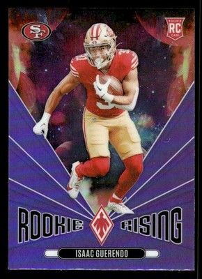 Isaac Guerendo 2024 Panini Phoenix Rookie Rising Purple #RR-IGO 49ers ESE