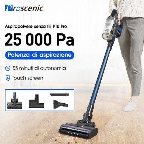 Proscenic P10 Pro Aspirapolvere Senza Fili Senza Sacco Auto Scopa Elettrica  2021 | eBay