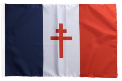 Frankreich Flagge 30x45 Cm – Aus Polyester, Wetterfest, Mit Schaft Für Stab