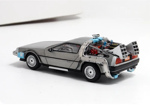 DMC 1/64 Escala Regreso al Futuro DeLorean Time Machine DMC122 Diecast Car Model - Imagen 5 de 7