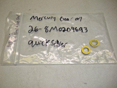 Pack of (2) Genuine Mercury Quicksilver Drain Vent Plug Seal 26-8M0204693
