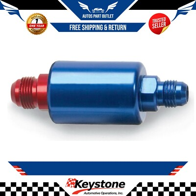 #ad #ad Fuel Filter; Gasoline; In Line; 6AN Inlet Outlet; 40 Micron Disc Element; 3 Inch $56.56