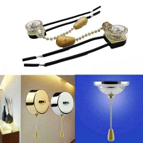 2x Ceiling Fan Wall Light Replacement Pull Chain Cord Control B3A€. Switch SP - Picture 2 of 10