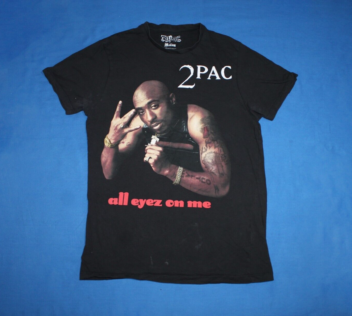 2011 Tupac Shakur Shirt 2Pac All Eyez On Me Rap Hip Hop Men's