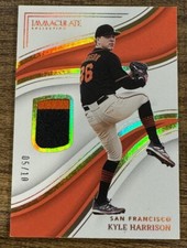 2023 PANINI IMMACULATE BASEBALL KYLE HARRISON GOLD PRIZM 2 COLOR PATCH /10 SSP
