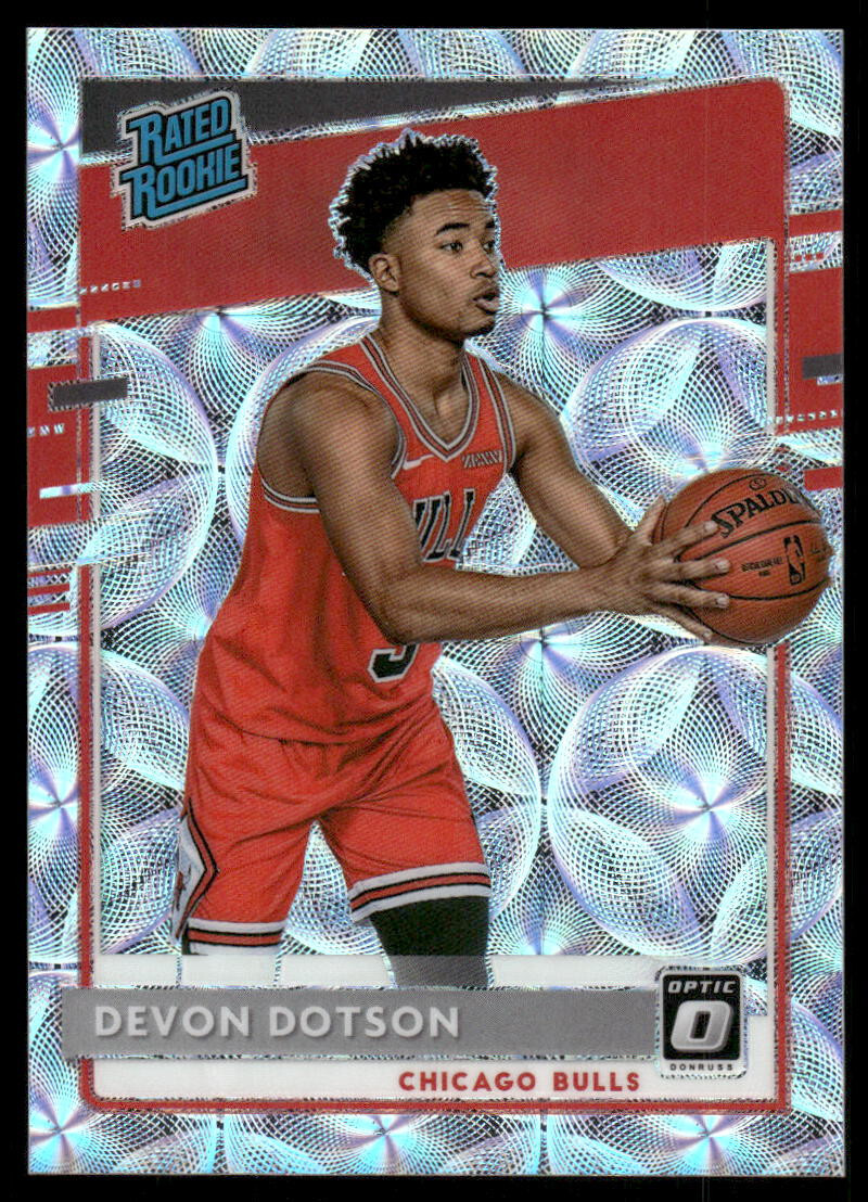 2020-21 OPTIC PREMIUM BOX SET ROOKIE RC /249 DEVON DOTSON #173 CHICAGO BULLS