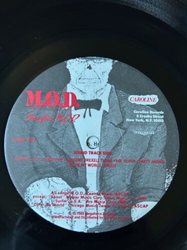 M.O.D. ~Original 1988 1st Press USA SURFIN' M.O.D. Vinyl LP~ Brown Trans, Shrink - Picture 7 of 9