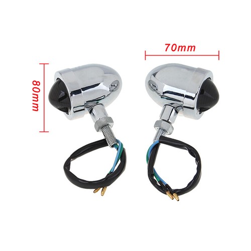 Motorcycle Turn Signal Blinker Light Indicators Lamp Universal For Honda Suzuki - Picture 3 of 12