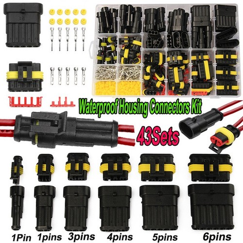 708x Kit Spina Connettori Super Guarnizione Cavo Elettrico Impermeabile Auto 1-6PIN - Foto 17 di 24