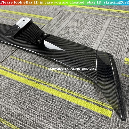 For 2019 2020 2021 Nissan Teana Altima Carbon Fiber Rear Trunk Spoiler Lip Wing - Picture 11 of 18