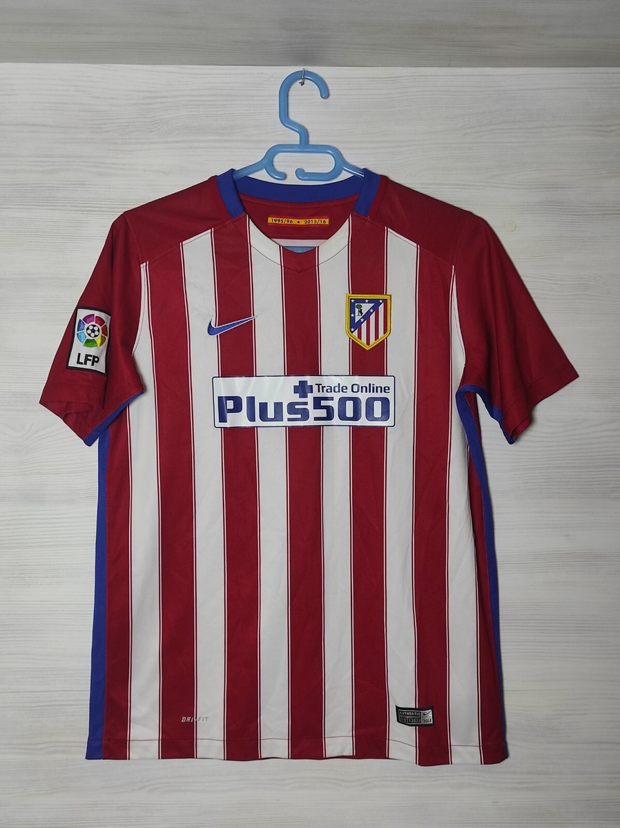 ATLETICO MADRID 2015-16 HOME SHIRT NIKE JERSEY SOCCER SIZE XLBOYS