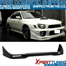 Fit For 02-03 Subaru Impreza WRX RS STI Front Bumper Lip Unpainted - PU