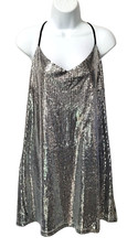 Wild Fable Sequin sleeveless mini party dress L Bling Sparkly Swiftie Y2K