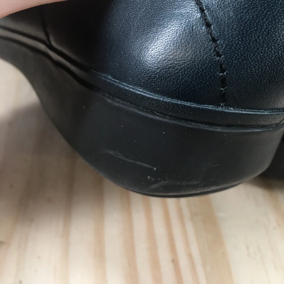 Zapatos Easy Spirit para mujer 9,5 Oxford azul cuero con cordones cómodos informales bajos Foto 4 de 4