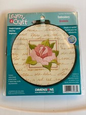 Dimensions Learn A Craft Embroidery Kit 73063 Sweet Rose