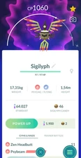 - Shiny Sigilyph -  PTC - 80k stardust -Description