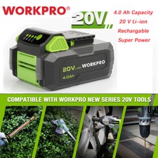 New 20V 2.0/4.0Ah Rechargeable Lithium-ion Battery For WORKPRO 20V Power Tool