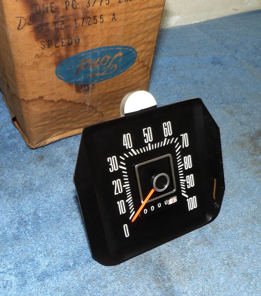 1973-1977 Ford F100 F150 F250 F350 caminhão 75-77 E100 NOS 100 mph medidor de velocidade - Imagem 2 de 4
