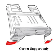 1948~1952 Ford Truck Cab Floor Pan Rear Corner Support Pair Right & Left 3155E