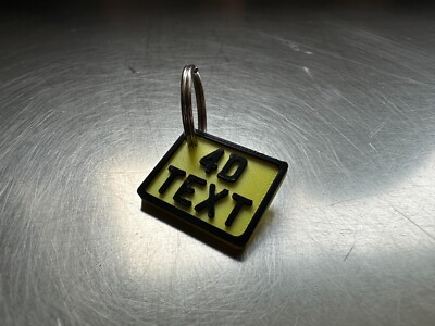 Customized Keychain Generic Customized 4D Number Plate Keychain For Custom Bike Or Customized Car Key Chain Porte Clé Personnalisé - Foto 3