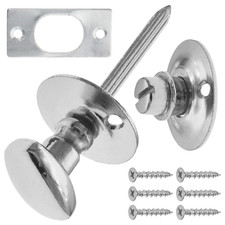 THUMBTURN LOCK Star Bolt Interior Door Bathroom Toilet Privacy Twist Coin Chrome