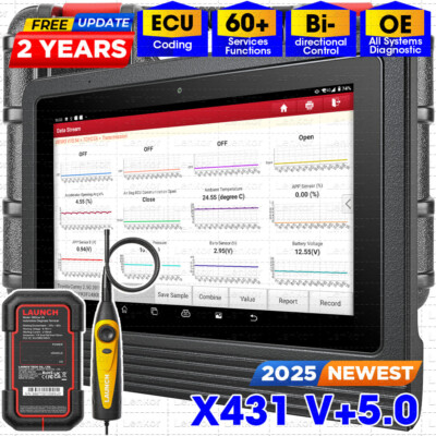 2025 LAUNCH X431 V+ V5.0 PRO3S+ Diagnostic Scanner Tool Key Coding Full Systems