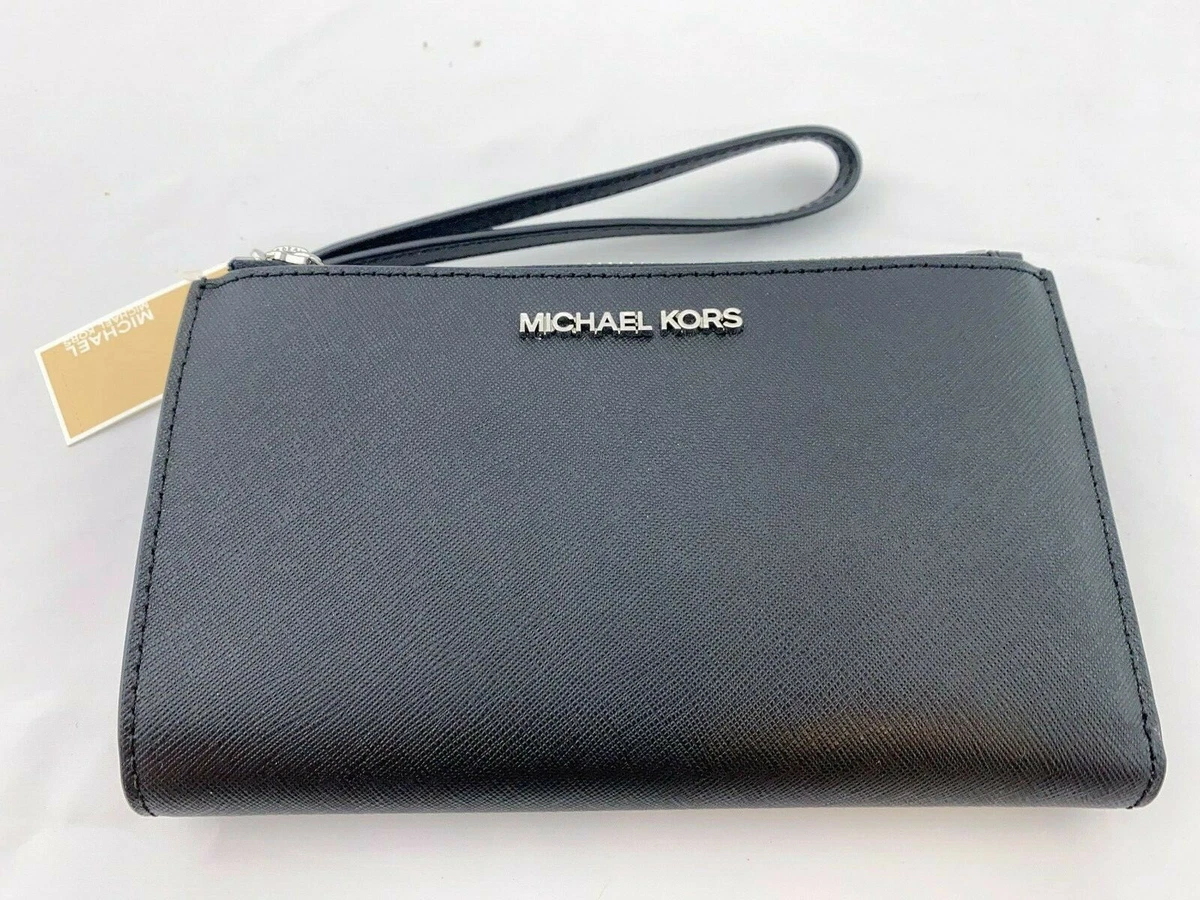 NWT Michael Kors Signature Jet Set Double Zip Wallet Wristlets