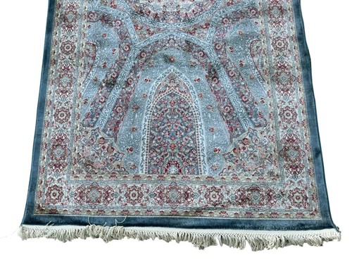 "Alfombra oriental de corredor de seda pura 3X12 Hereke 1000 KPSI (2'7"" x 11'6") - Imagen 4 de 5
