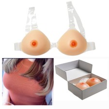 Silicone Breast Forms Realistic Fake Boob with Bra Strap Crossdresser Mastectomy