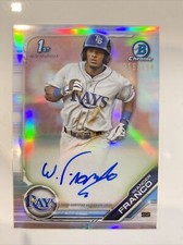 WANDER FRANCO AUTO 1st 2019 Bowman Chrome Autograph REFRACTOR #/499 