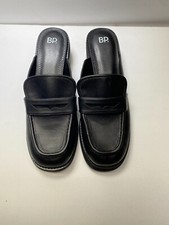 Bp Women's Anikka Black Loafer Heel Mule Sz 11