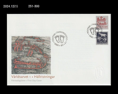 Prehistory,Ship,boat,Fishing,cave paintings,Hunting,Sweden 2001 FDC,Cover