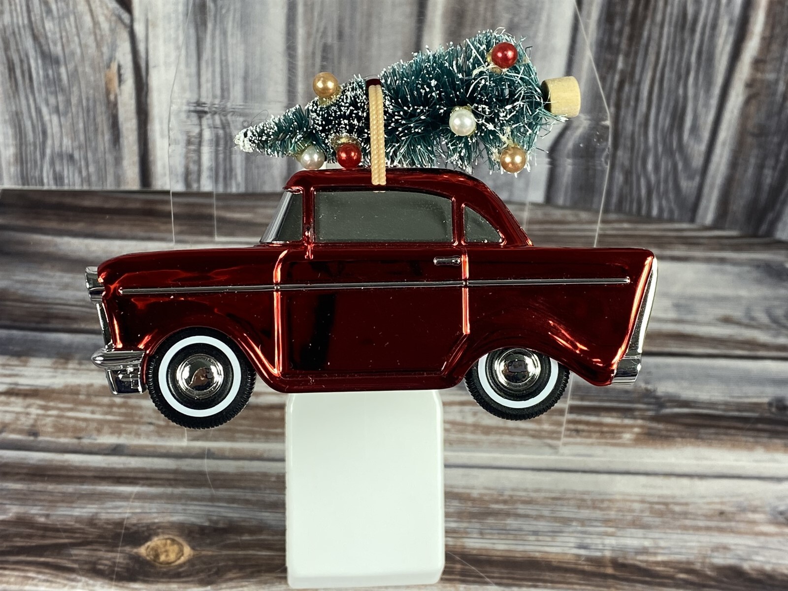 Bath & Body Works Red Car Christmas Tree Wallflower Plug In-image