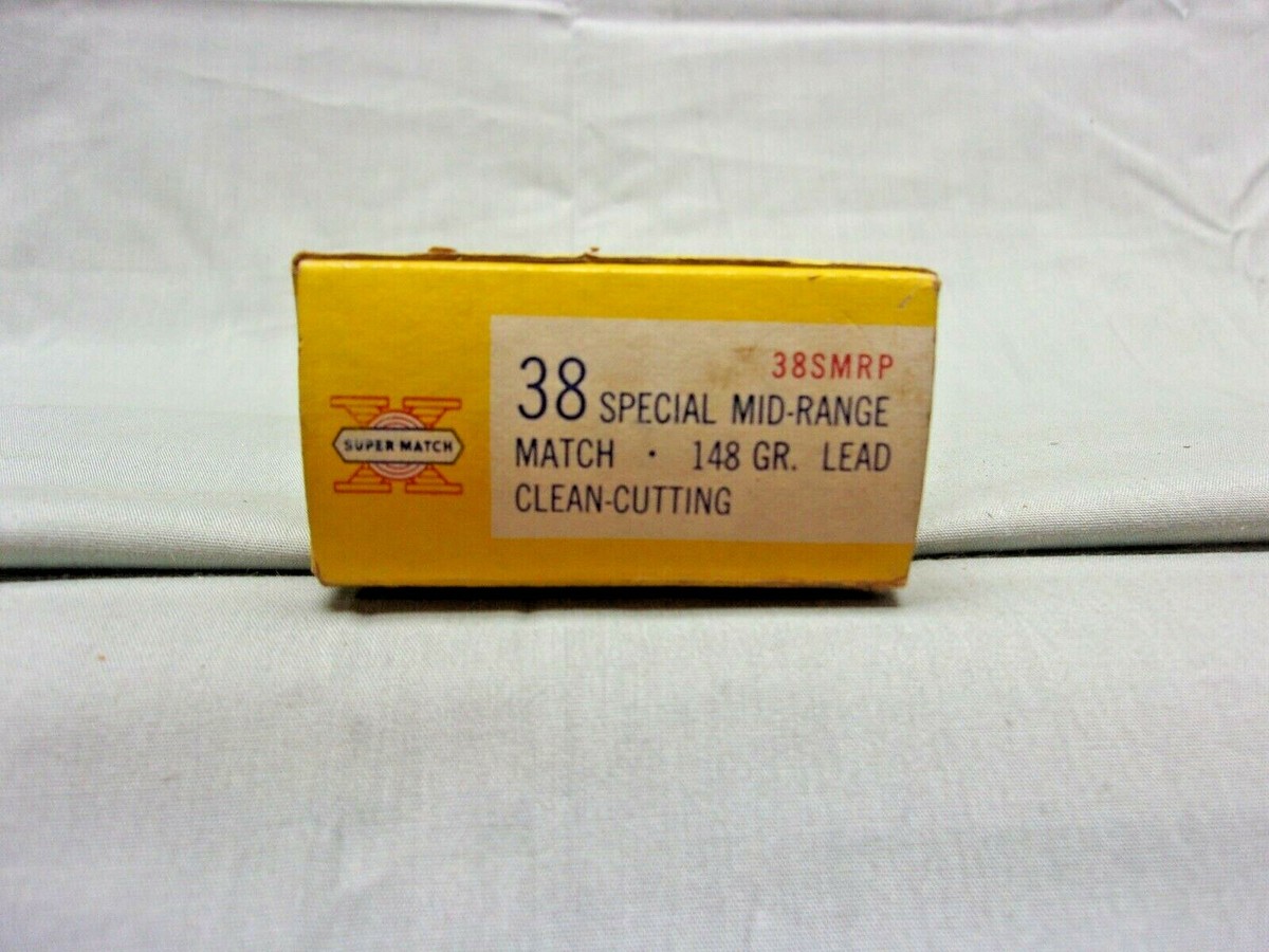 Vintage Western X Super-Match, 38 Special Wad-Cutters. Box
