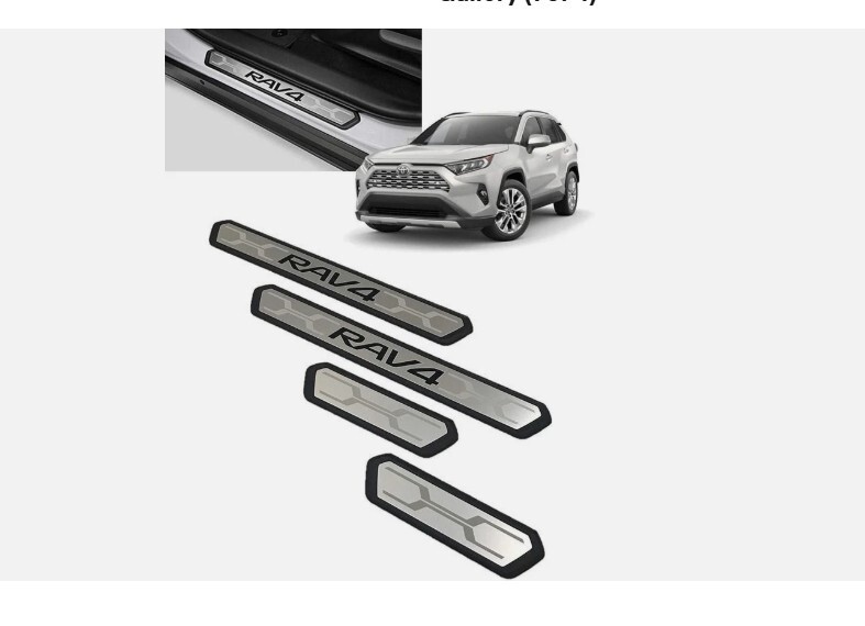 New OEM Toyota Stainless Steel Door Sill Protectors '19-'25 RAV4 - PK382-42K01 - Photo 1