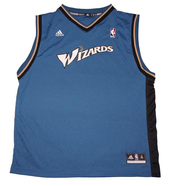NWT Adidas Washington Wizards NBA Rev 30 Blank Replica Jersey YOUTH XL