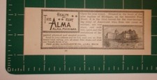 1895 The Alma Sanitarium Co. Advertisement Alma, Michigan
