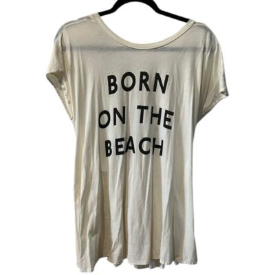Wildfox Beach Ruffle VBack Tee Medium