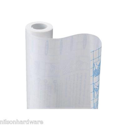 (12)- Con-Tact 18'' W X 9' Self-Adhesive Transparent Shelf Liner 09F-C9993-01