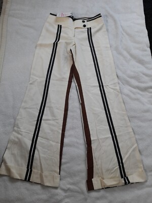 Divina Providencia Damen Hose Mit Schlag Beige Größe 36 FF359