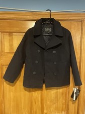 Rothschild Double Breasted Navy Faux Wool Kids Size Medium New with Tags