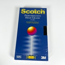 Scotch T-120 PHG Performance High Grade SEALED-Blank VHS Tape Videocassette New
