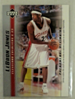 2003-04 UPPER DECK BOX SET LEBRON JAMES ROOKIE CARD #17