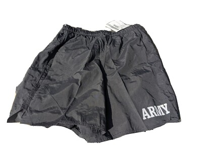 #ad #ad IPFU Shorts Size Medium PT Army USGI NWT Black incorrectly tagged large. $10.99