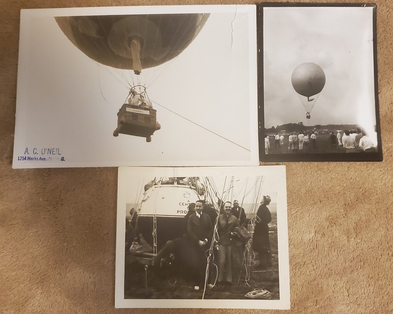 THREE GOODYEAR BLIMP PHOTOS AKRON